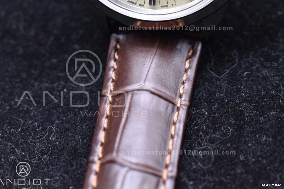 886 Leather Strap GSF 1:1 GMT Seiko NH Elegance Dial on SS Grand Brown Best Cream Reliable Edition 0710
